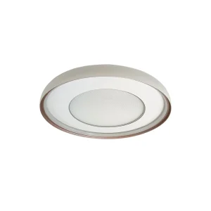 Lámpara de Techo Plafón LED Turpial Blanco + Cobre