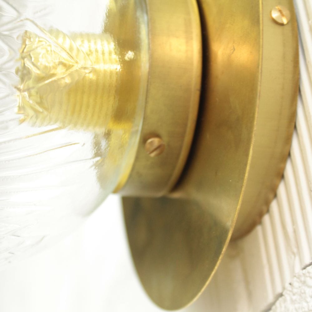 Aplique Plato Retro Laton Grande Tallada - Imagen 3
