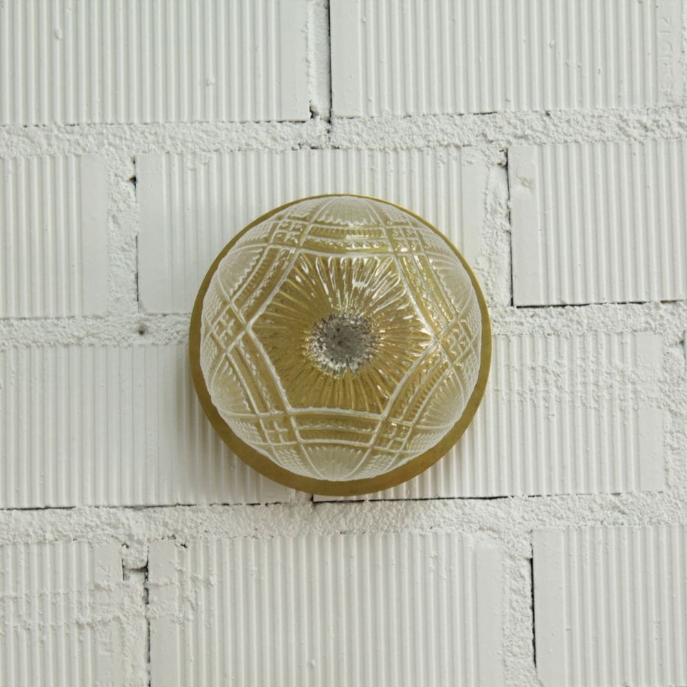 Aplique Plato Retro Laton Grande Tallada - Imagen 6