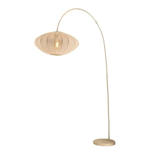 LAMPARA DE PIE ARCO CORINA BEIGE 1xE27