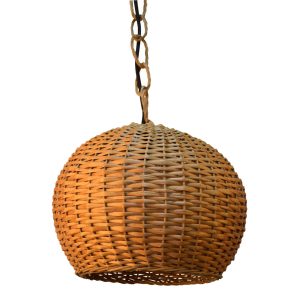 Lámpara colgante de mimbre Pradera