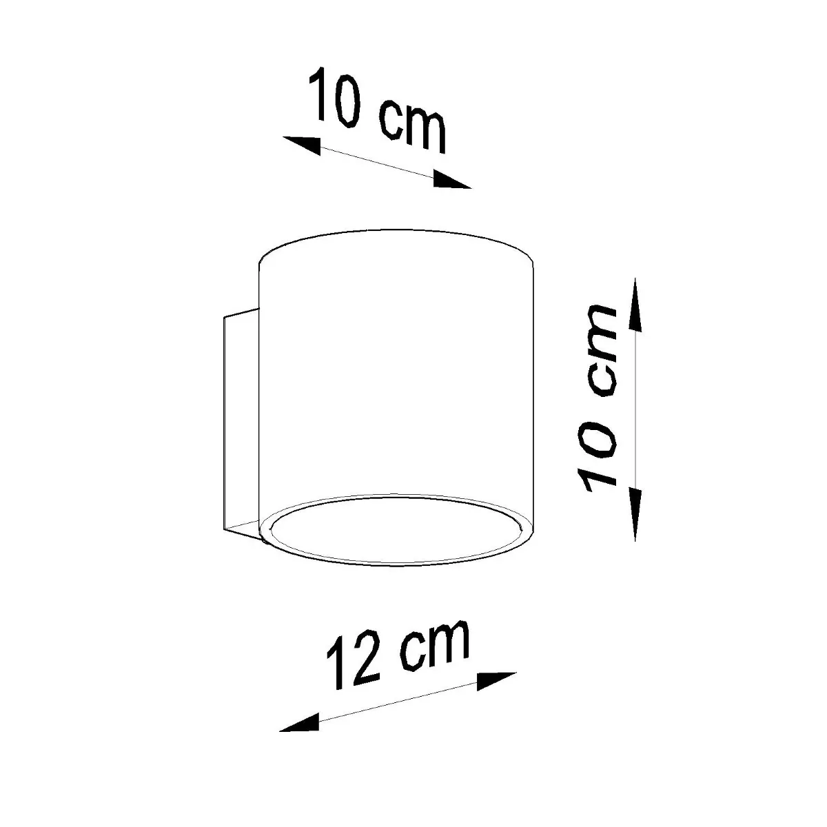 Lámpara de pared negra Orbis - Imagen 7
