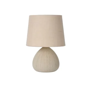 LAMPARA DE MESA RAMZI BEIGE 1xE14