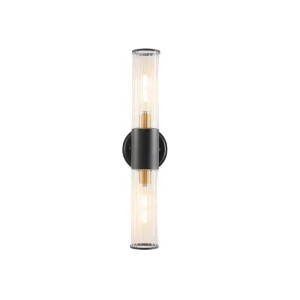 APLIQUE METAL NEGRO 2 LUCES OZZKI