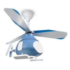 Ventilador de Techo Infantil Topa en Forma de Helicóptero con RGB y Bluetooth