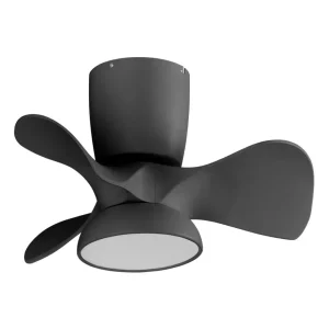 Ventilador de Techo LED VIENA Negro o Blanco Ø56 cm con Motor DC Silencioso y Luz Regulable
