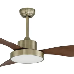 Ventilador de Techo RIGA con Motor DC Silencioso, Luz LED Regulable de 36W y Mando a Distancia