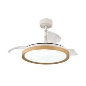 Ventilador de Techo con luz Mistral y Mistral Mini con aspas desplegables y motor ultrasilencioso